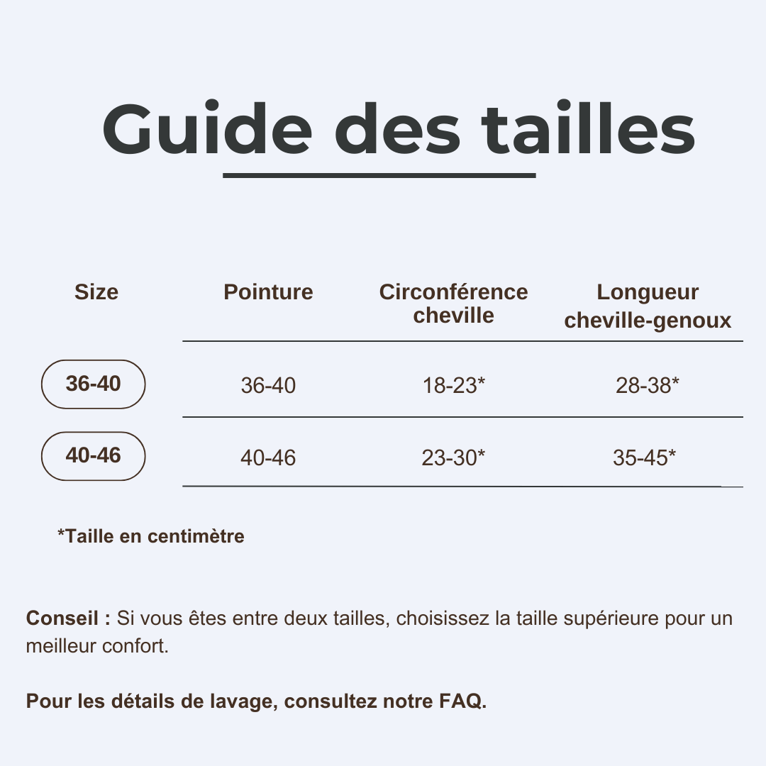 Chausettes de compression - Soulagement immédiat